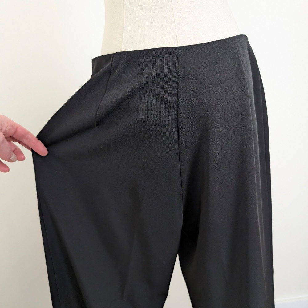 Vintage Joseph Ribkoff Black Dress Pants Large Size 10 - Picture 2 of 8